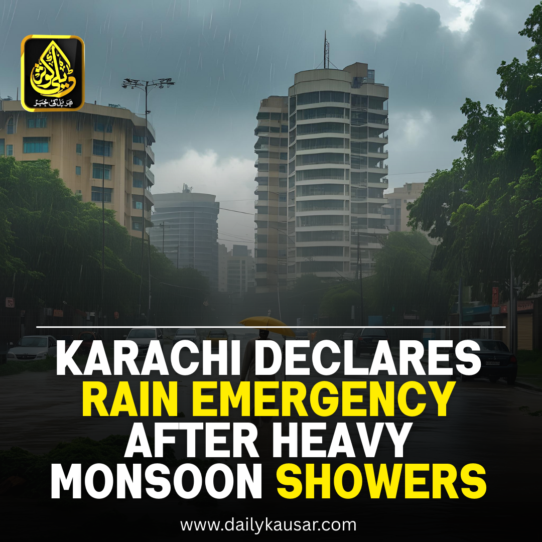 Karachi Declares Rain Emergency as Heavy Monsoon Showers Hit the City